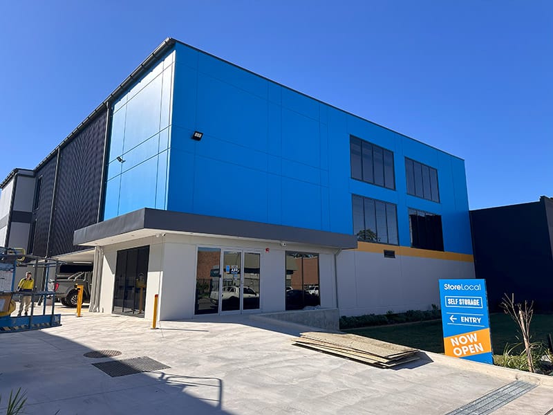 Beautifully painted exterior of a modern home or commercial building